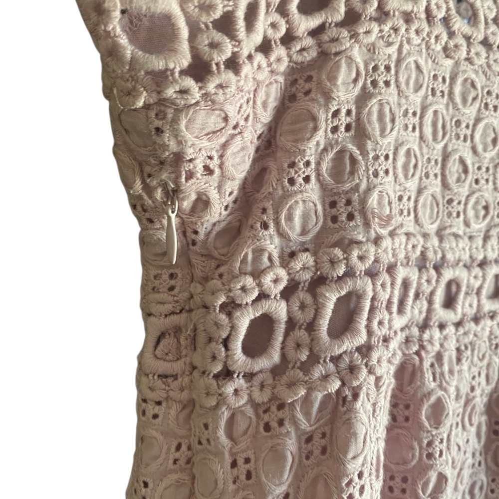 Max Studio Lavender Sleeveless Crocheted Eyelet  Dress. Size Small. - Picture 7 of 9